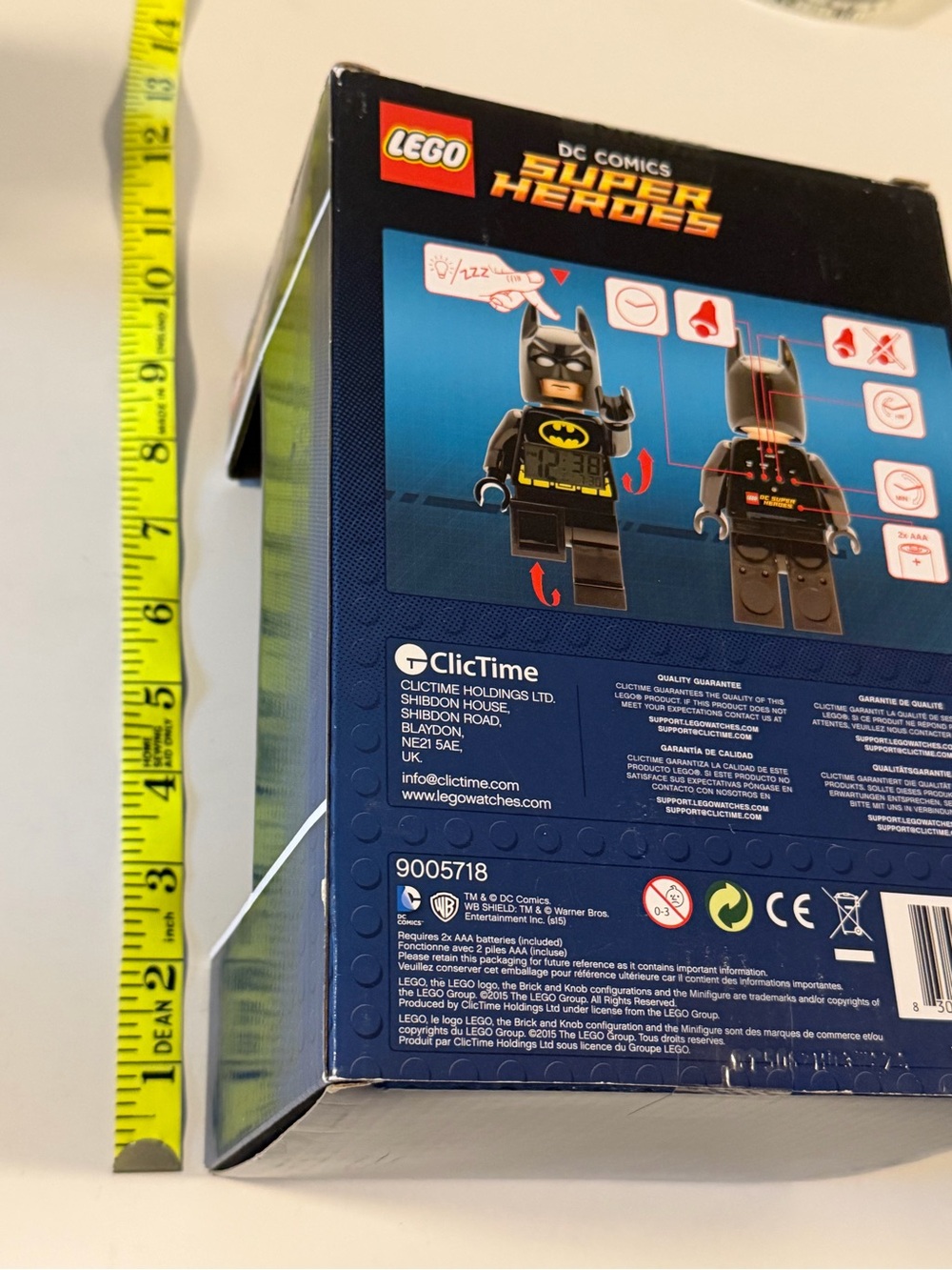 LEGO Batman Alarm Clock DC Comics Super Heroes Minifigure 9005718 - Picture 7 of 12